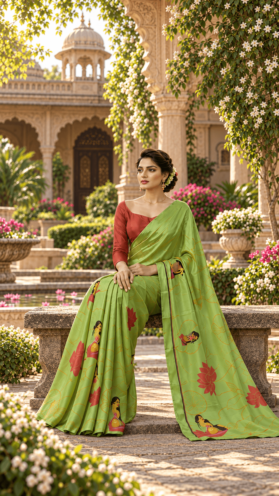 The Lotus Reverie | Pure Viscose Saree