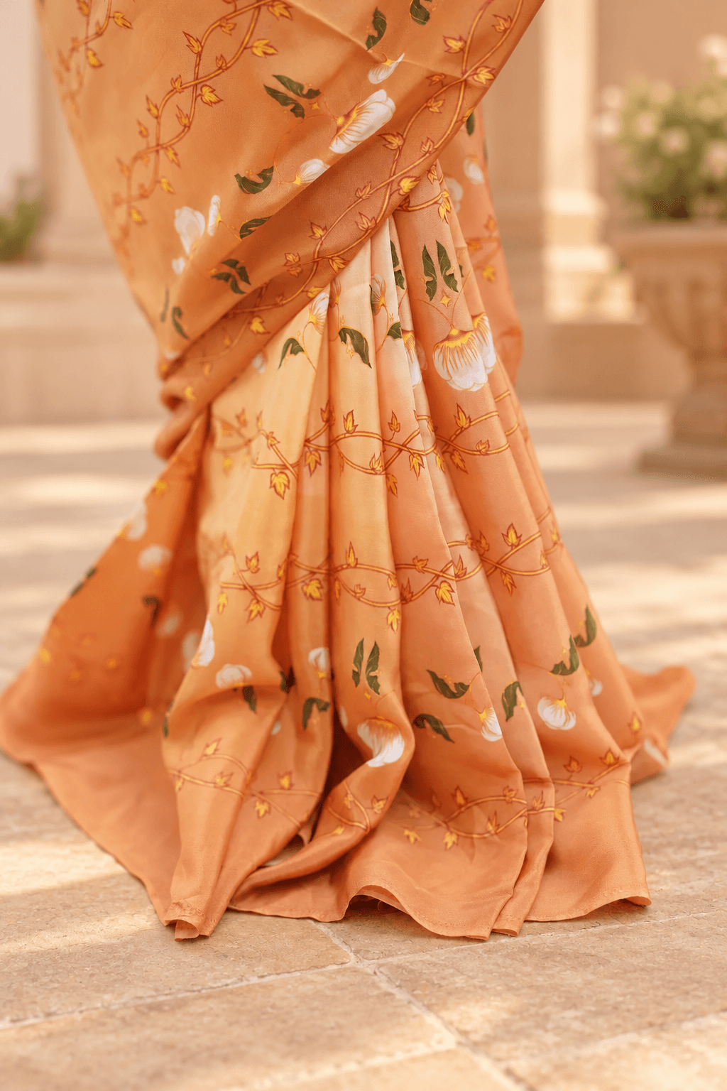 Sunlit Vine Bloom Saree