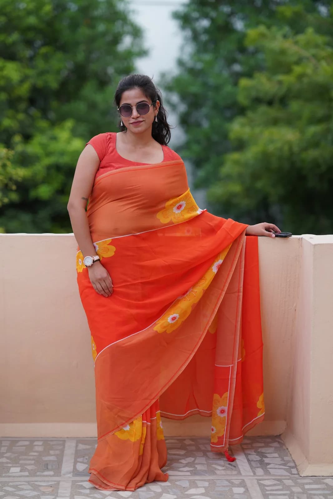 Sunflower Saree