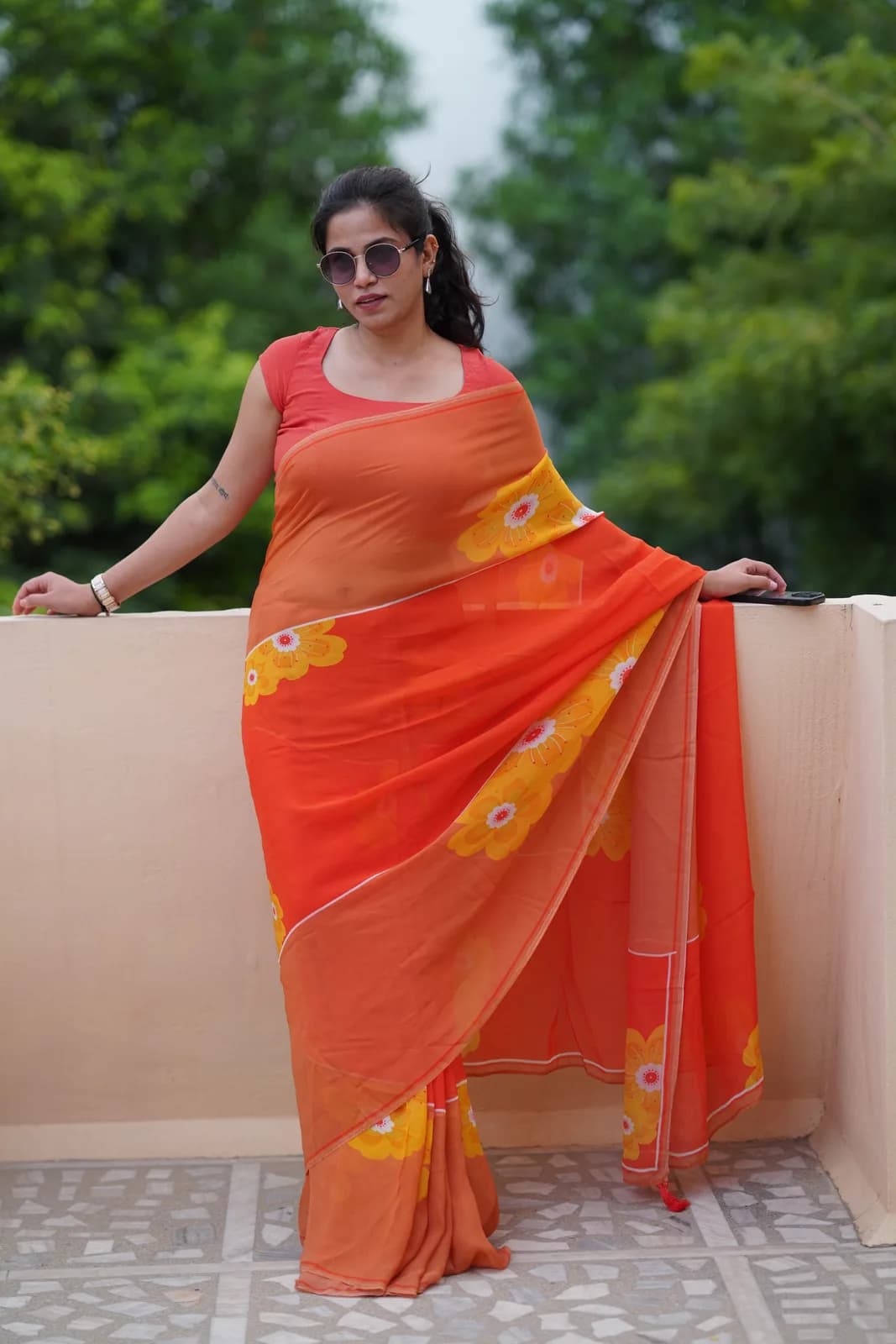 Sunflower Saree